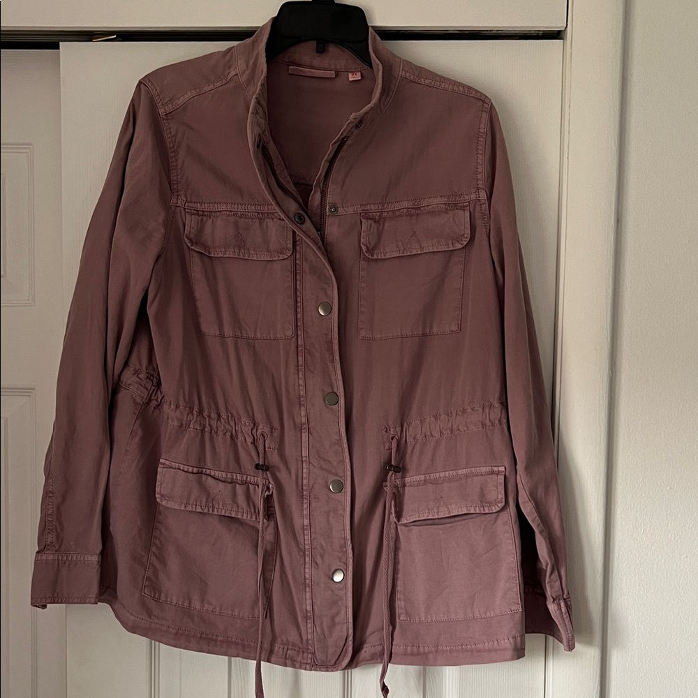 EVRI Dusty Rose Utility Jacket
